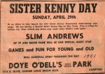 Sister Kenny Day April 1951