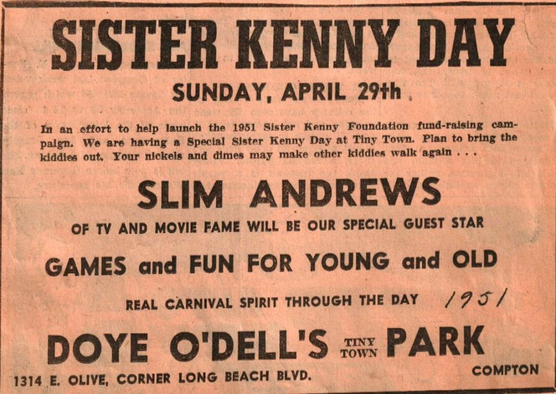 Sister Kenny Day April 1951