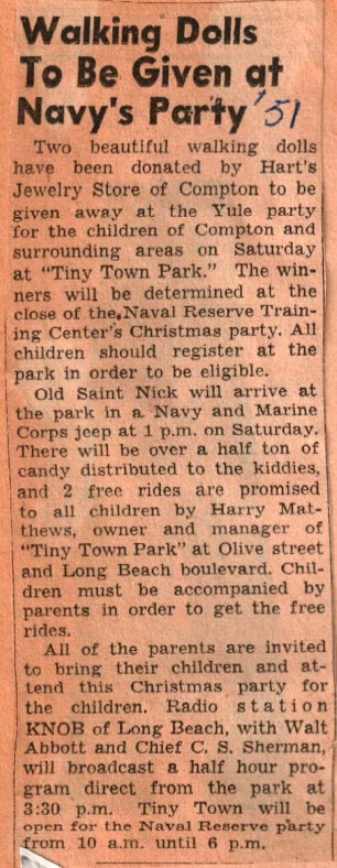 Walking Dolls-Navy Party 1951