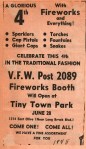 Fireworks at TT July 4th, 1948