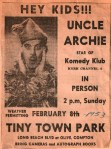 Uncle Archie, Star of Komedy Klub at TT 1953