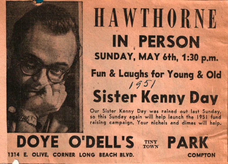 Hawthorne in Person on Sister Kenny Day 1951